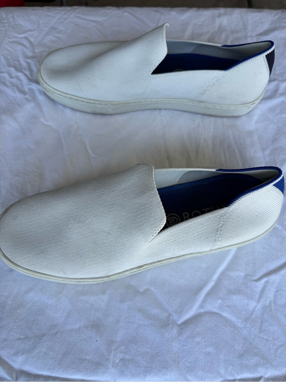 Rothy's White Slip-On Knit Shoe - Picture 7 of 9